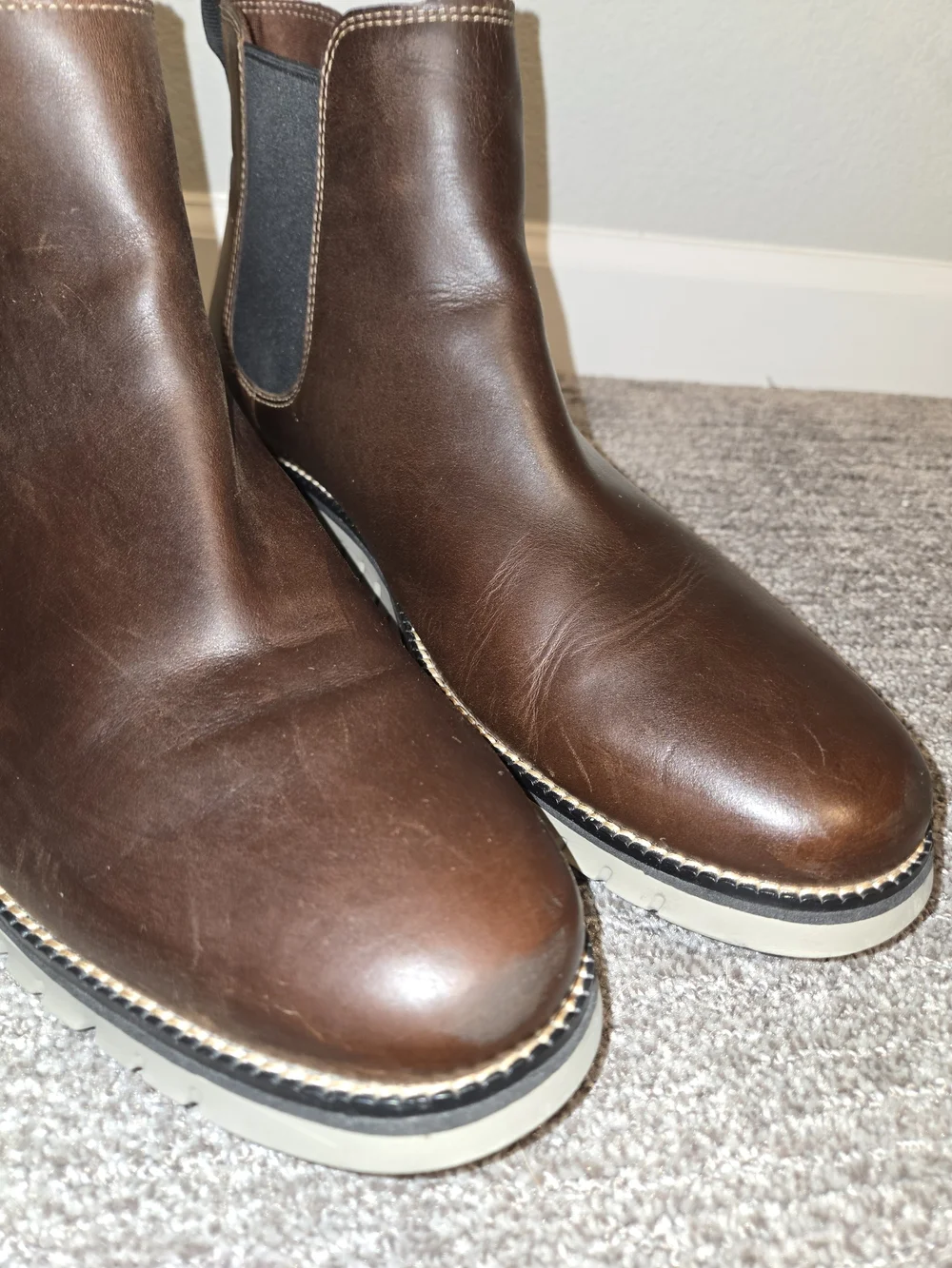 Cole Haan Brown Leather Chukka Chelsea Boots